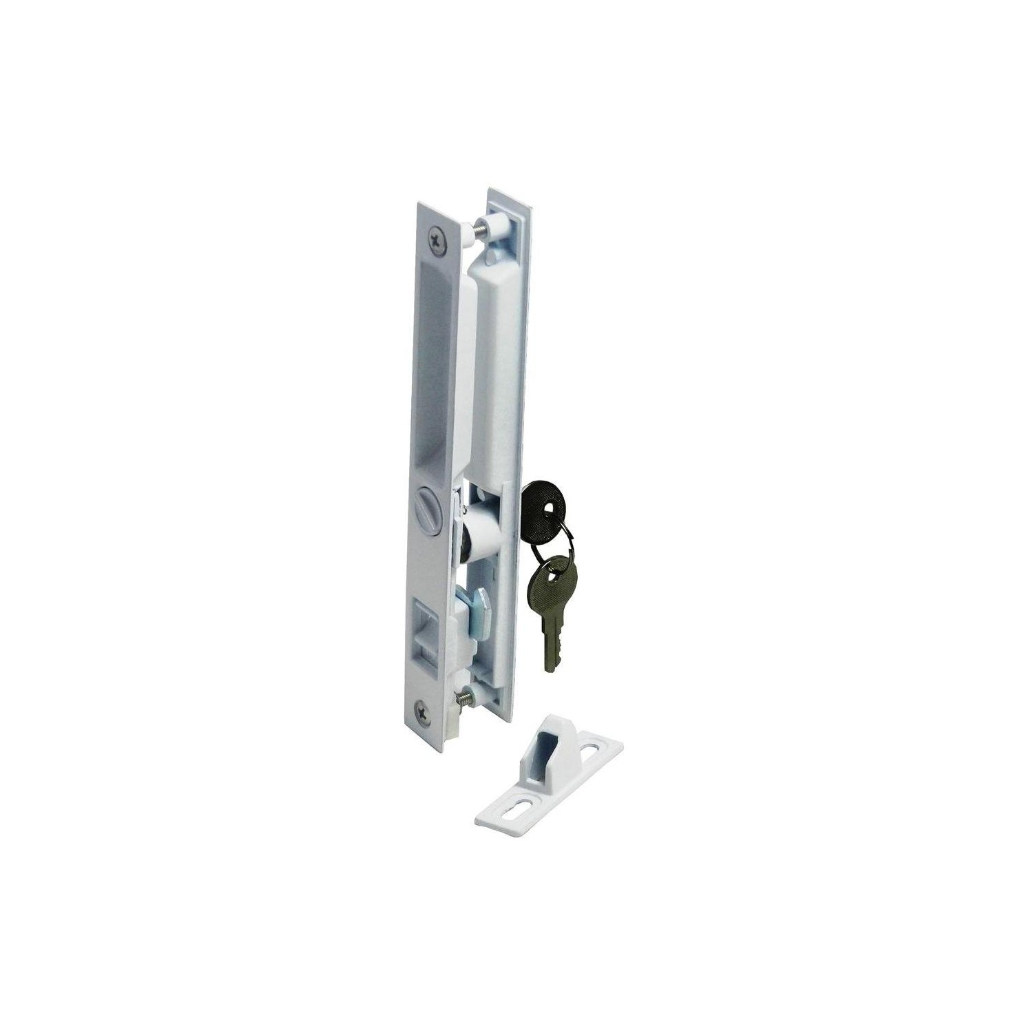 Barton Kramer Patio Door Lock White Glass - ibspot.com