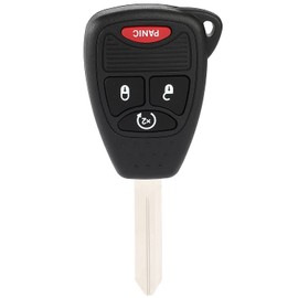 ANGLEWIDE Car Flip Key Keyless Entry Remote Key Fob Replacement for 2007-2018 for Jeep Compass for Jeep Patriot for Jeep Wrangler (OHT692713A) 4 Buttons-2 pad