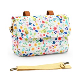ANZOME Bicycle Handlebar Bag, Waterproof Bicycle Bag Handlebar with Removable Shoulder Strap, Front Bicycle Basket for Girls and Children, Dutch Bike, City Bike, 25 x 18 x 6 cm