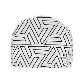 escualo Gorra para Natacion I Unisex I Adulto I Modelo Tekno Japonesa I Nylon I Impermeable I Unitalla I Color Blanco