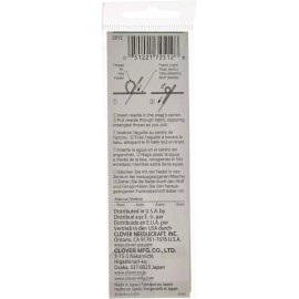 Clover 클로버 스내그 수리 바늘 실버 2 카운트 Clover Snag Repair Needle Silver 2-Count