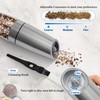 2Pcs Gravity Electric Salt and Pepper Grinder Set, Battery Powered