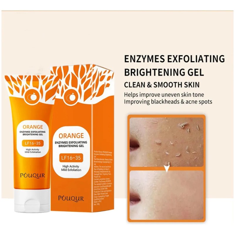 Orange Exfoliating Gel For Face And Body