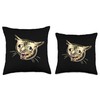 Coughing Cat Funny Cat Meme Graphic Throw Pillow