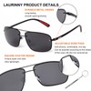 Laurinny Trendy Designer Polarized Sunglasses for Men, Ultra Lightweight Aviator
