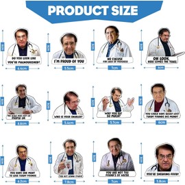 12 Pcs Dr Nowzaradan Magnet Funny Dr Funny Fridge Magnet Set for Fridge Generic Dr. Nowzaradan Funny Fridge Magnets Decorative Magnets Dr Now Fridge Magnets