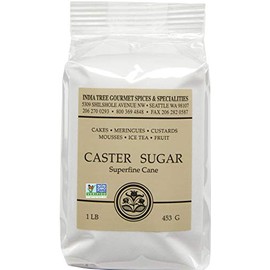 India Tree Caster Sugar, 1 Pound (Pack of 6)