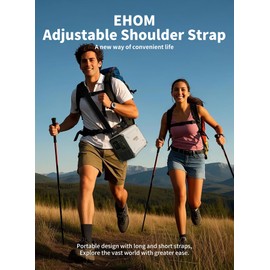 EHOM Adjustable Strap Crossbody Shoulder Strap Diagonal Strap for EP350 EP600 Portable Power Station with Double Adjustable Buckles and Metal Hooks, Nylon Material