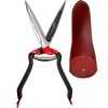 Jakoti Hand Shears (L30cm) with Handmade Leather Holster. One Handed