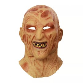 Full Head Adult Zombie Face Mask Latex Bloody Scary Extremely Disgusting Costume