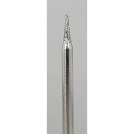 Argo File Electroplated Diamond Bit, Small Triangle, 1.5Φx3.3#200, Shaft Diameter: 0.08 inch (2.34 mm) (2 pieces) DEP2009