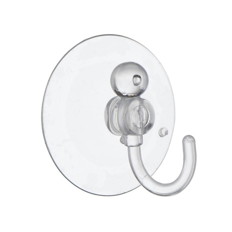 SUCTION SUCKER WINDOW HOOKS CLEAR PLASTIC HOOK 45MM ( pack
