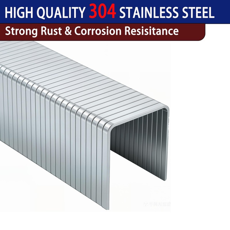 HW HAMWOO 20 Guage 304 Stainless Steel T/50 Staples,4 Sizes
