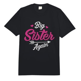 Big Sister Again Cool Siblings for Big Sister Gift Comfort Colors Adult Heavyweight T-Shirt