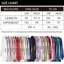 WJing Yi Jia Womens Silk Robe Satin Robe Silky Kimono Lace Bathrobe Sleepwear Wedding For Bridal Bride Bridesmaid Robes