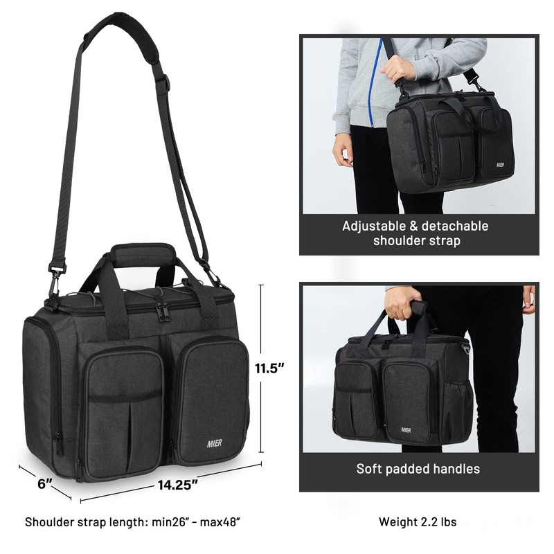 MIER Lunch Box for Men Heavy Duty Insulated Lunch Bag