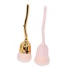2pcs Nail Dust Remover Pink Rose Nail Powder Cleaning Brush