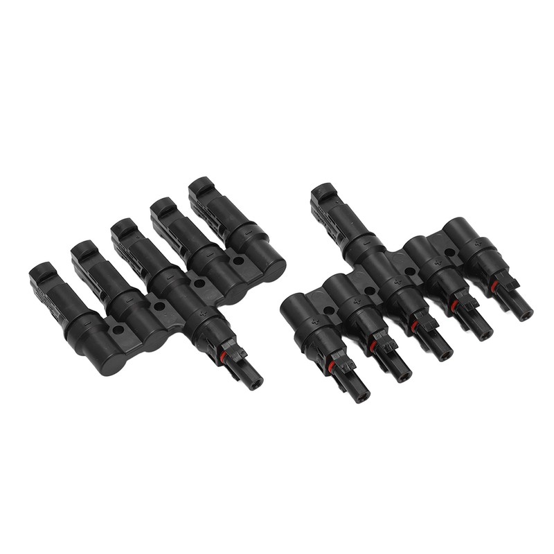 1 Pair Solar Panel Connector T Branch Cable Splitter Coupler
