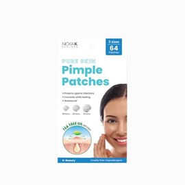 Nickak New York Parches para Acné y Espinillas con Árbol de Té  Pimple Patches Transparentes Hidrocoloides, Impermeables, Anti Marcas, 64 Parches en  