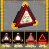 Huquary LED Emergency Warning Triangle, Rechargeable Portable Flashing LED Warning