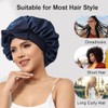 Satin Hair Cap for Women, Double Sided Silk Bonnet for