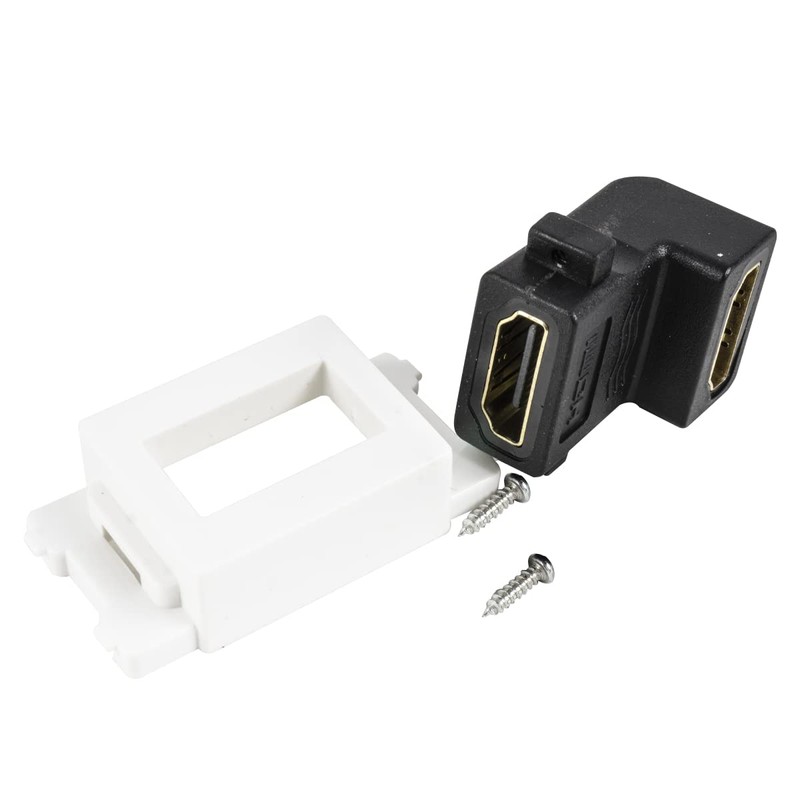 Wumedy 4K HDMI Keystone Jack Elbow Module 2.0 90 Degree