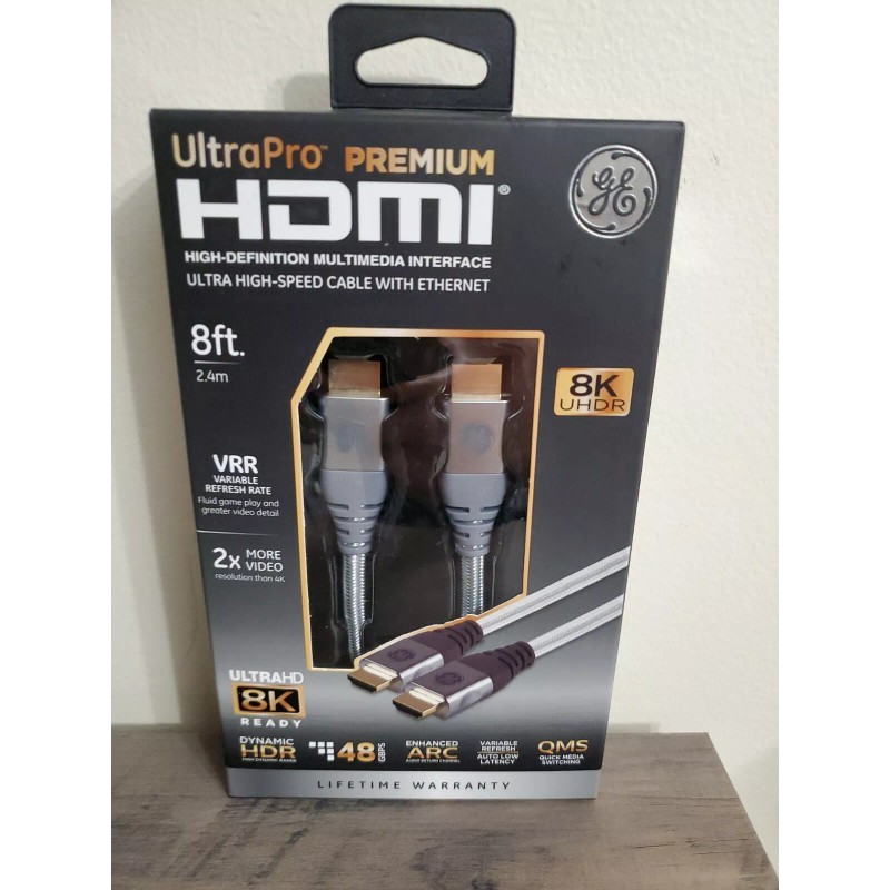 GE Gold Plated HDMI Cable 8K UHDR Ultra High-Speed 8