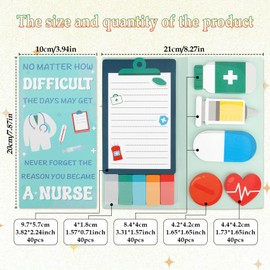 DTUIEUI Nurses Week Gifts Appreciation Thank You Christmas Stocking Stuffers Valentines Halloween International Womens Day Easter Presents Special Sticky Notes Set Presents Idea for Best Nurse