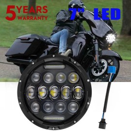SHENKENUO LED HEADLIGHT Black FOR Honda CB 250 350 400 500 650 900 Shadow 750 Spirit 1100