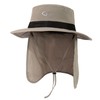 Mens Wide Brim Flap Sun Hat M/L UV Protection Boonie