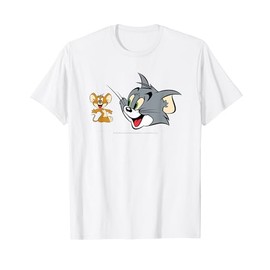 Tom & Jerry Classic Heads Pocket T-Shirt, White