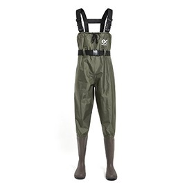 Duck and Fish PVC Chest Wader Boot Foot with Waist Belt (Size 4)
