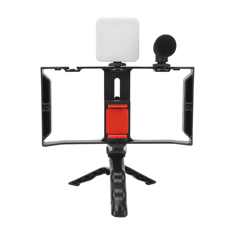 Phone Live Streaming Kit with Fill Light Microphone Sound Cable