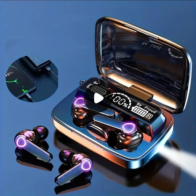 Wireless Headphones, LED Power Display Earbuds, Bluetooth Wireless Earbuds