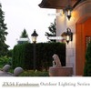 zeyu Exterior Large Post Light Fixture, 25.6 Inch Outdoor Pole