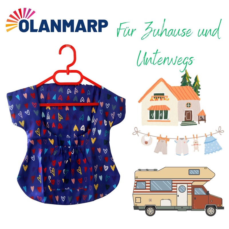 Clothes Peg Apron with Hanger - Practical Storage and Organisation