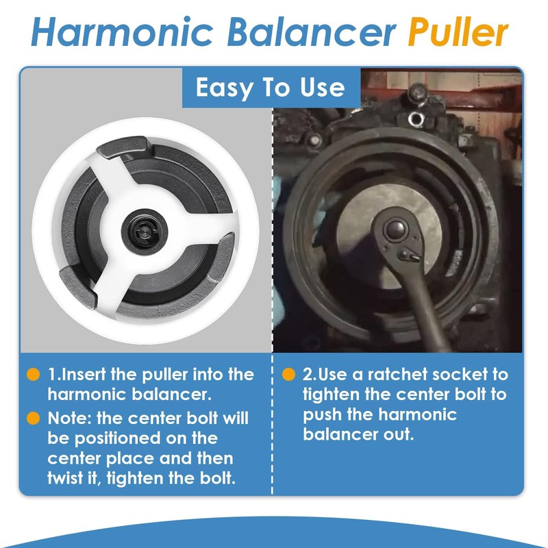 KITONLA 25264 Harmonic Balancer Puller and LS Harmonic Balancer Installation