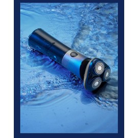 ZYUJIA Men Electric Razor IPX6 Waterproof Electric Shavers for Men,Rechargeable Men's Rotary Shaver,3D Magnetic Floating Head, LED Display Wet & Dry Use Face Shaver for Mens