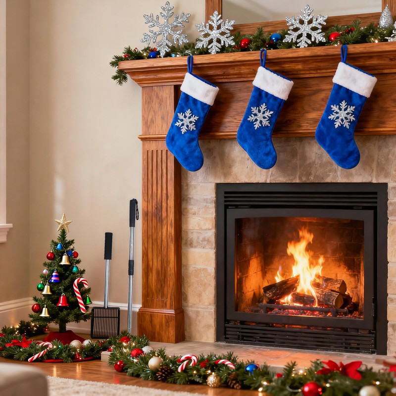 Bylion Hollow Out Fireplace Shovel Black Metal Coal Shovel, Fireplace