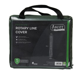 Ascot Premium Rotary Line Cover - 28/28(W) X 155 (H) cm Deep Black