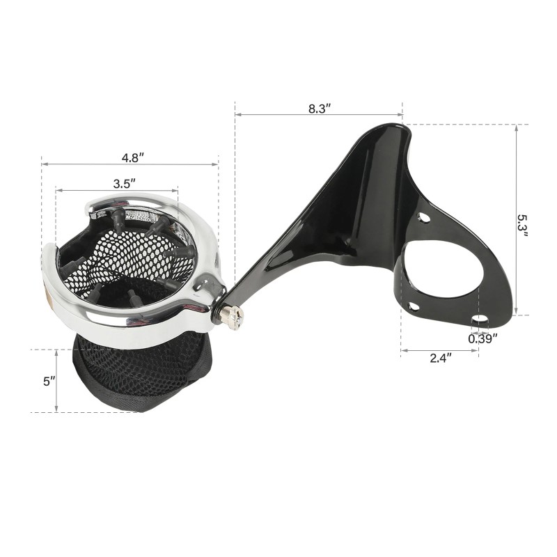 TCMT Rear Drink Cup Holder Passenger Fit For Harley Electra