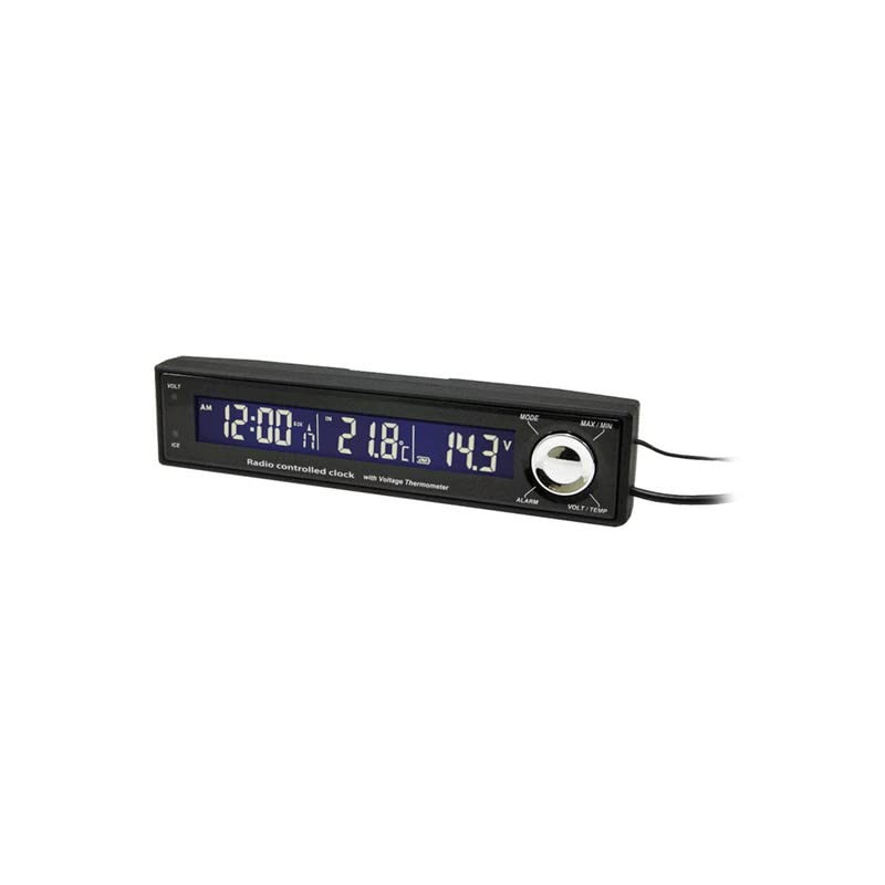 Kashimura Clock Thermo Voltmeter 2 Model Number: AK-214