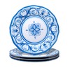 Le Cadeaux Melamine 11 inch Dinner Plate, Set of 4,