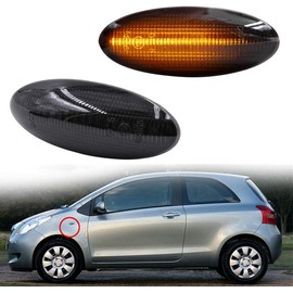 Toyota Vitz 90 Series Corolla 140 Series RAV4 30 Series Succeed 160 Series Raum 20 Series Pro Box 160 Series Fiber LED Sequential Turn Signal Front Side Marker Smoke Lens Specifications Genuine