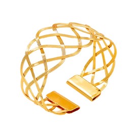 fxmimior Women Fashion Boho Cuff Bangle Bracelet Open Hollow Wide Wire Bracelets Gold Silver Simple Cuff Bracelets Chunky Flat Cable Bracelets for Women, Large, Silver, alloy