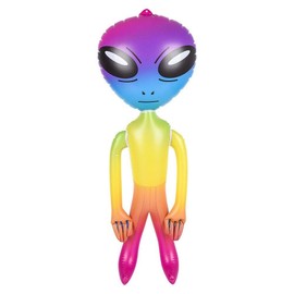 Rainbow 36" Alien INFLATE Inflatable 3 FEET Blow UP Prop UFO Gag Gift