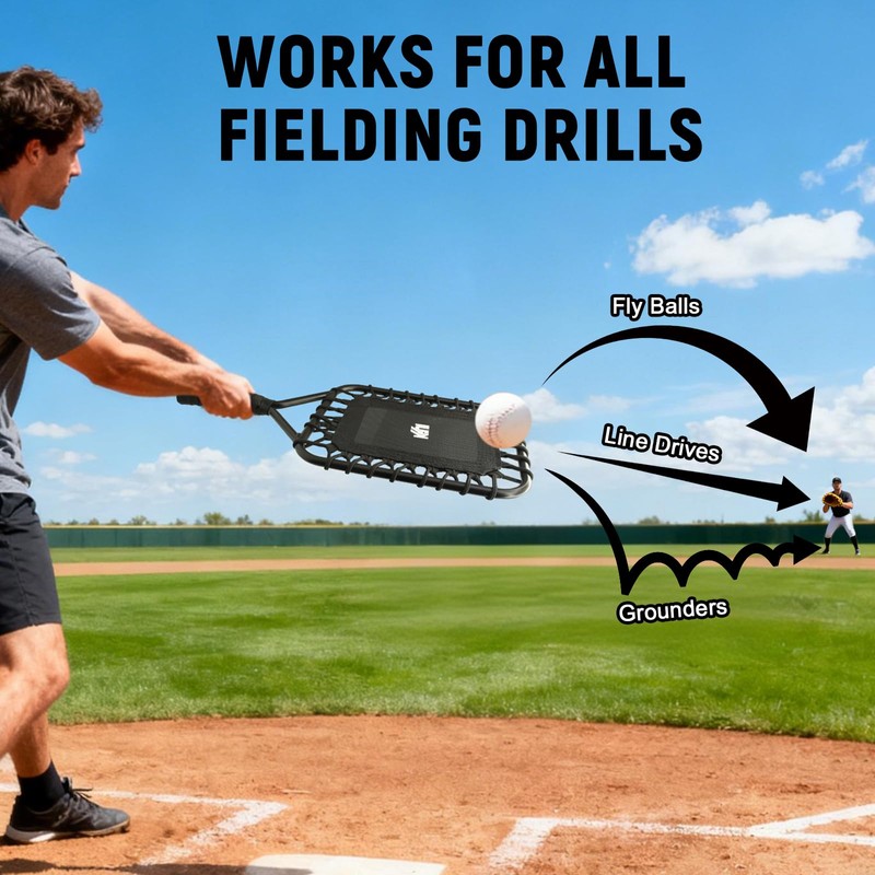 KRUI Baseball Racket for Fly Balls, Grounders and Line Drives
