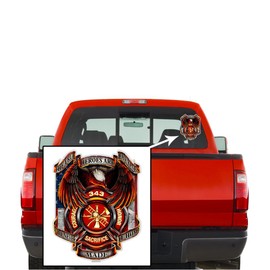 Collectible Firefighter Decals (2in,2pack), Share your Appreciation and Support with our Vinyl True Hero Firefighter Stickers for your Home, Car, Cases and more, Souvenir Gifts for Firefighter