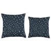Abstract Pattern in Gray on Black AEY420 Throw Pillow