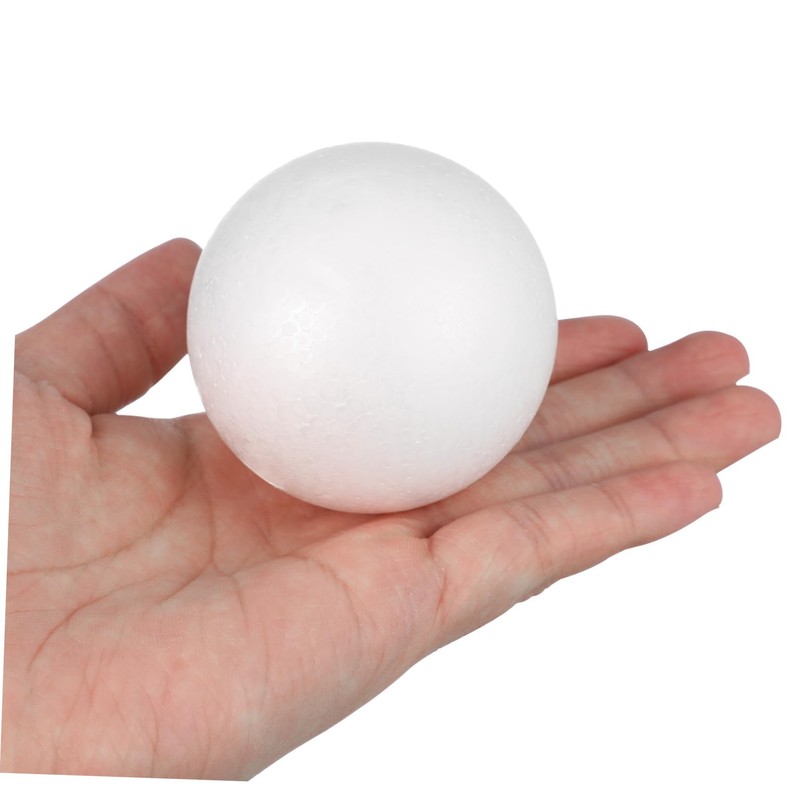 TEHAUX 3sets 6cm Polystyrene Christmas Balls Set 10 Solid Craft